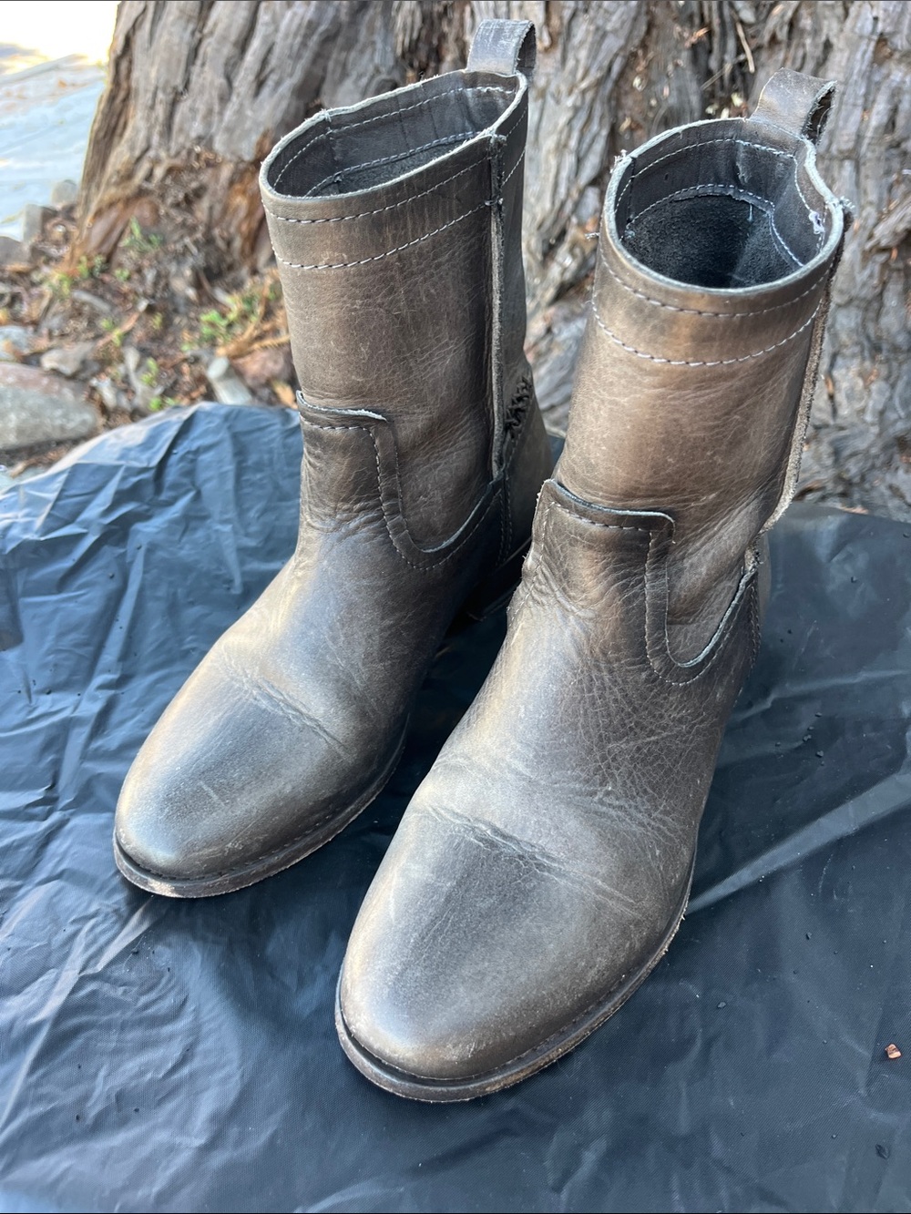 Frye Ankle Boots - Gray